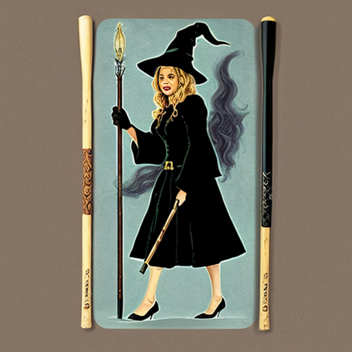 Witches walking stick magic walking stick