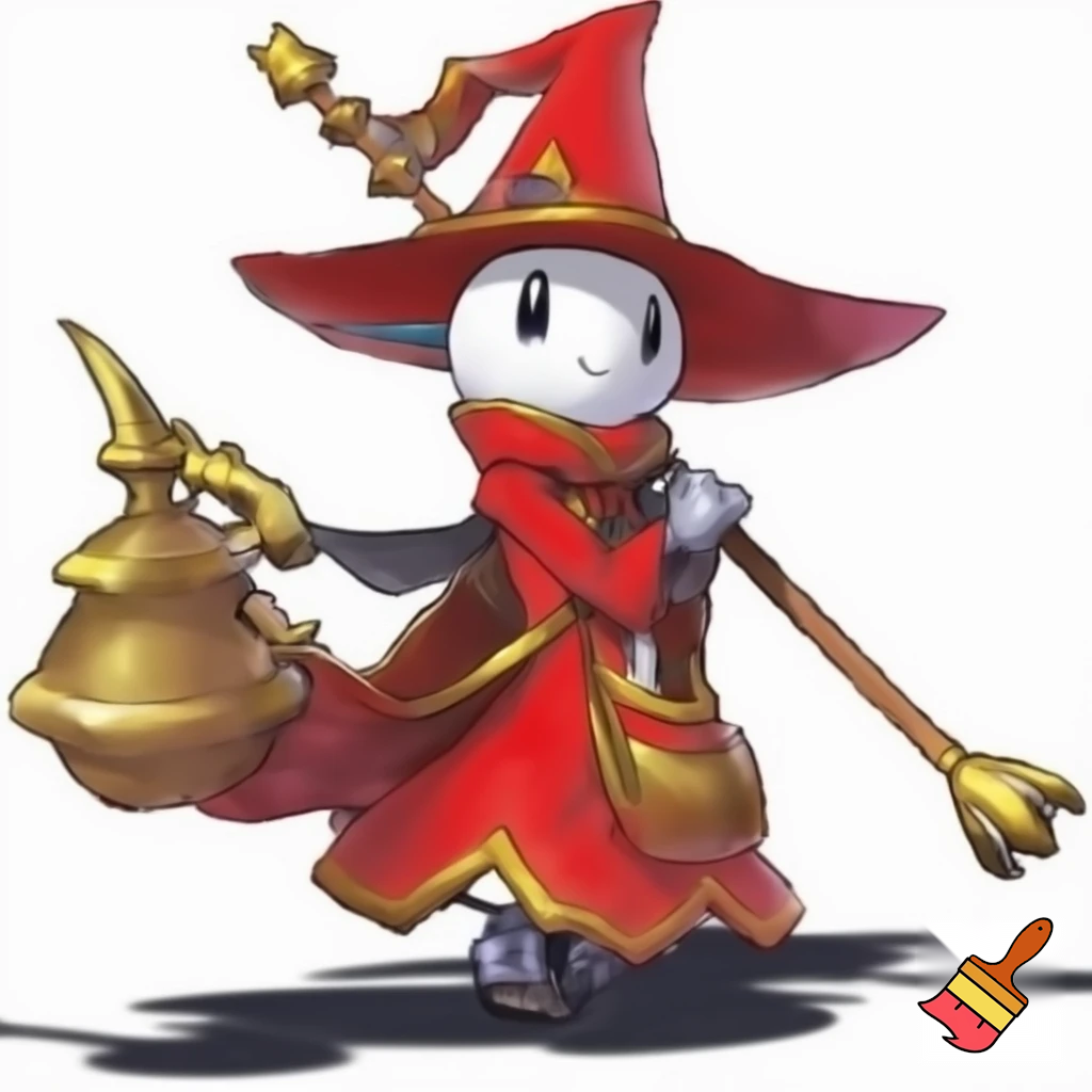 The pokemon "Ledian" dressed as a red mage from Final Fantasy 14
