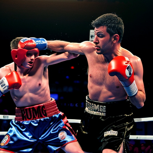 Trump knocking out Jimmy Kimmel in a boxing match