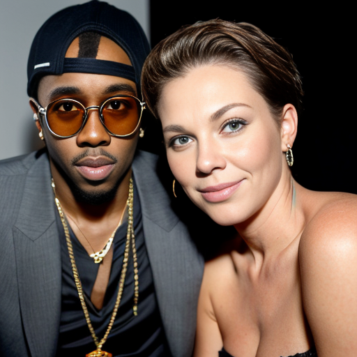 put P diddy With Jefery epstine looking at the camera