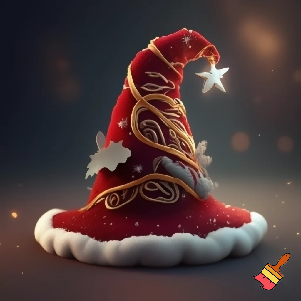 Christmas wizard hat