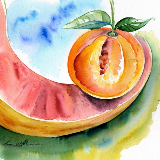 Giant peach rolling down hill 