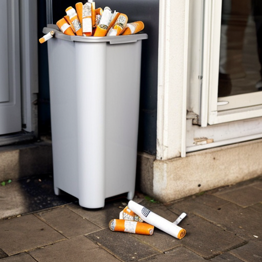 Cigarettes  go in the bin not on the floor