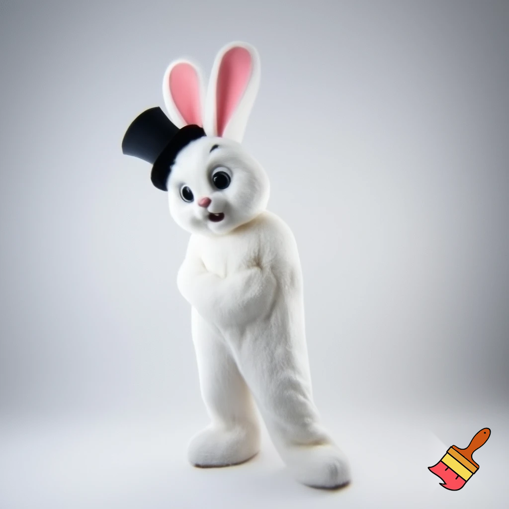  Mascot costume Easter bunny costume top hat