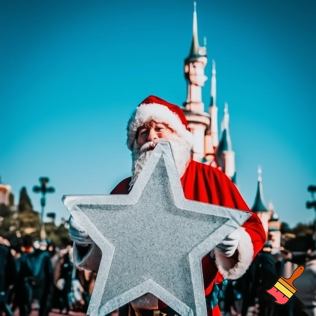 Paris Disneyland star Santa Claus🌠