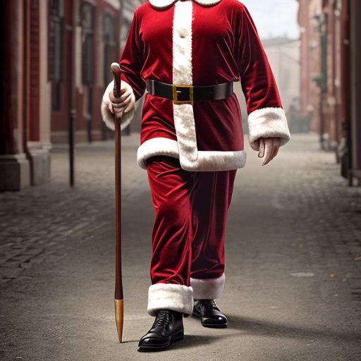 Santa Claus Russia walking stick star the real Santa Claus