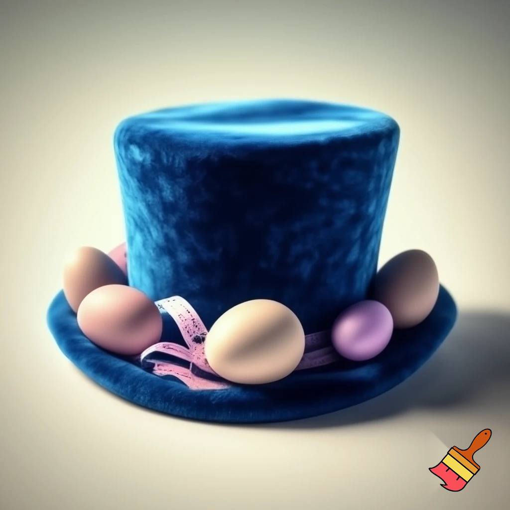 Magic top hat velvet Easter top hat
