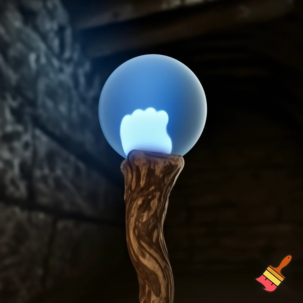 Magic walking stick magic magic ball