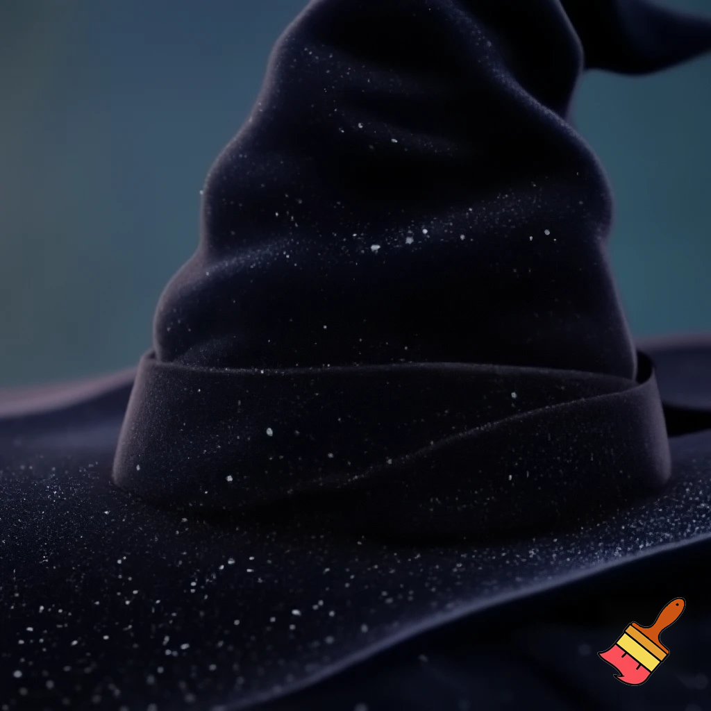 Velvet witches hat, witches hat, dark velvet witches hat and black glitter a fabric and velvet