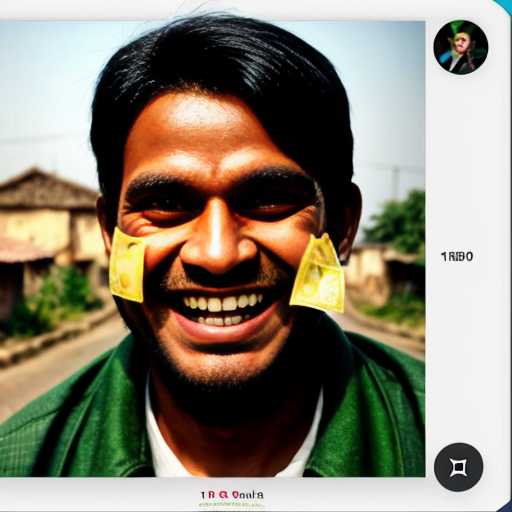 Huge green Hulku smiling happily after finding a 10 rupee note on the road in a village, joyful expression, dramatic cinematic lighting, dusty village road, realistic 3D animation style, Instagram reel format 9:16