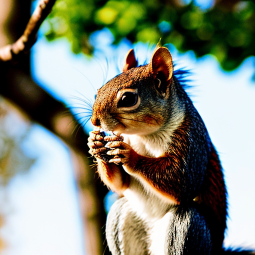 a squirrel say here in a school