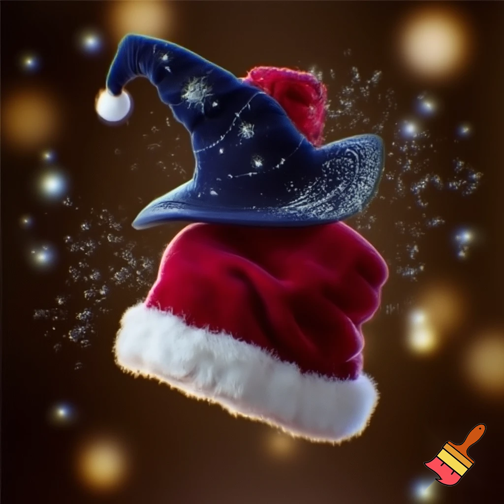 A wizard Christmas hat, Santa Claus hat