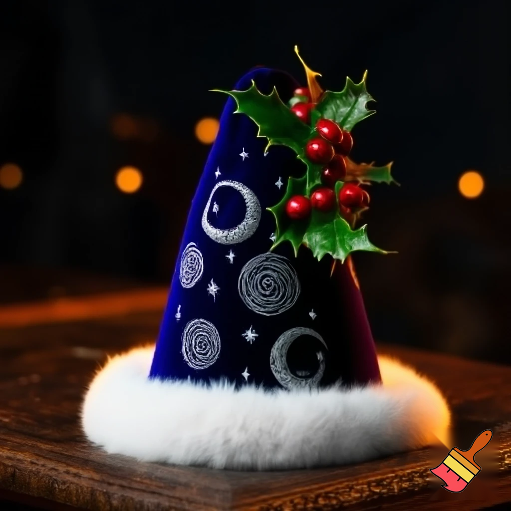 A wizard Christmas hat