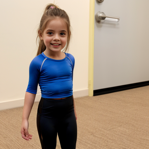 5岁女孩穿紧身衣