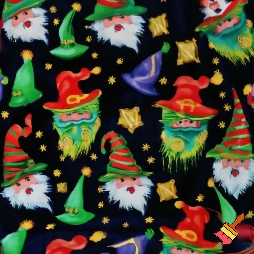 Wizard Christmas hat, wizard Christmas hat, Santa Claus hat velvet fabric