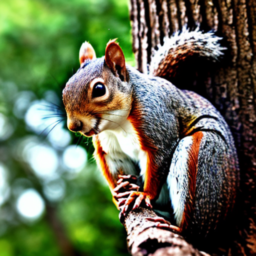 a squirrel say here in a school