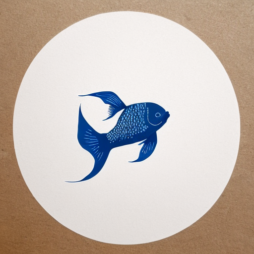 Make me a simple 2-d logo of a coy fish for my buisness