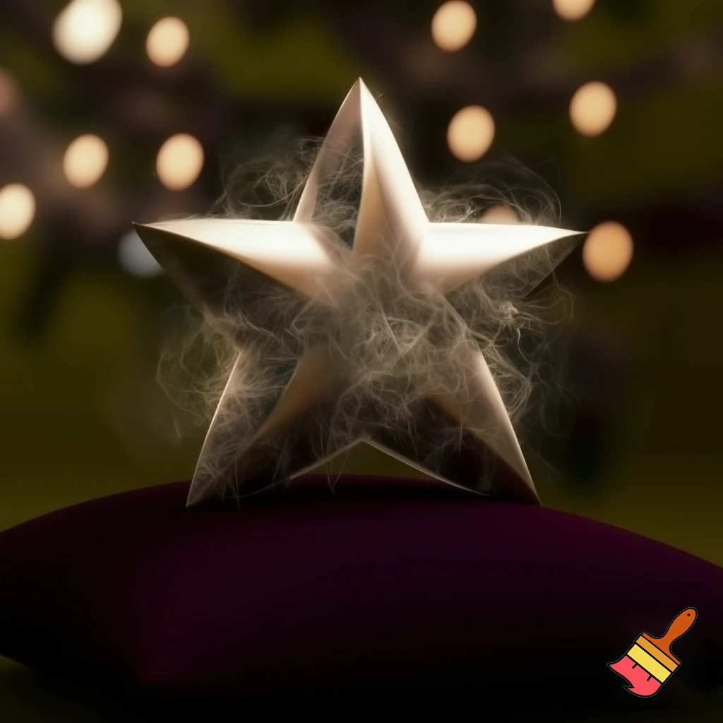 A star Christmas star want magic wand💫