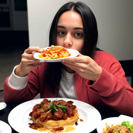 a famous person eating