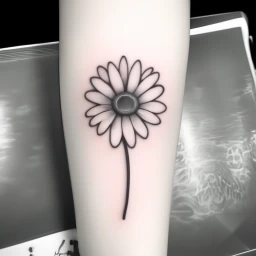 april birth flower tattoo