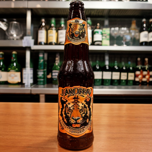 Janidor's mop with Tiger beer logo on it