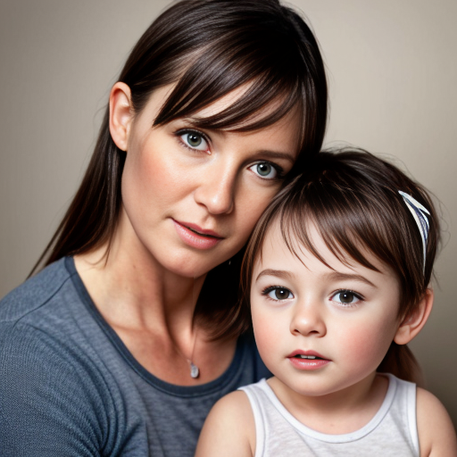 mother with toddler boy and little girl