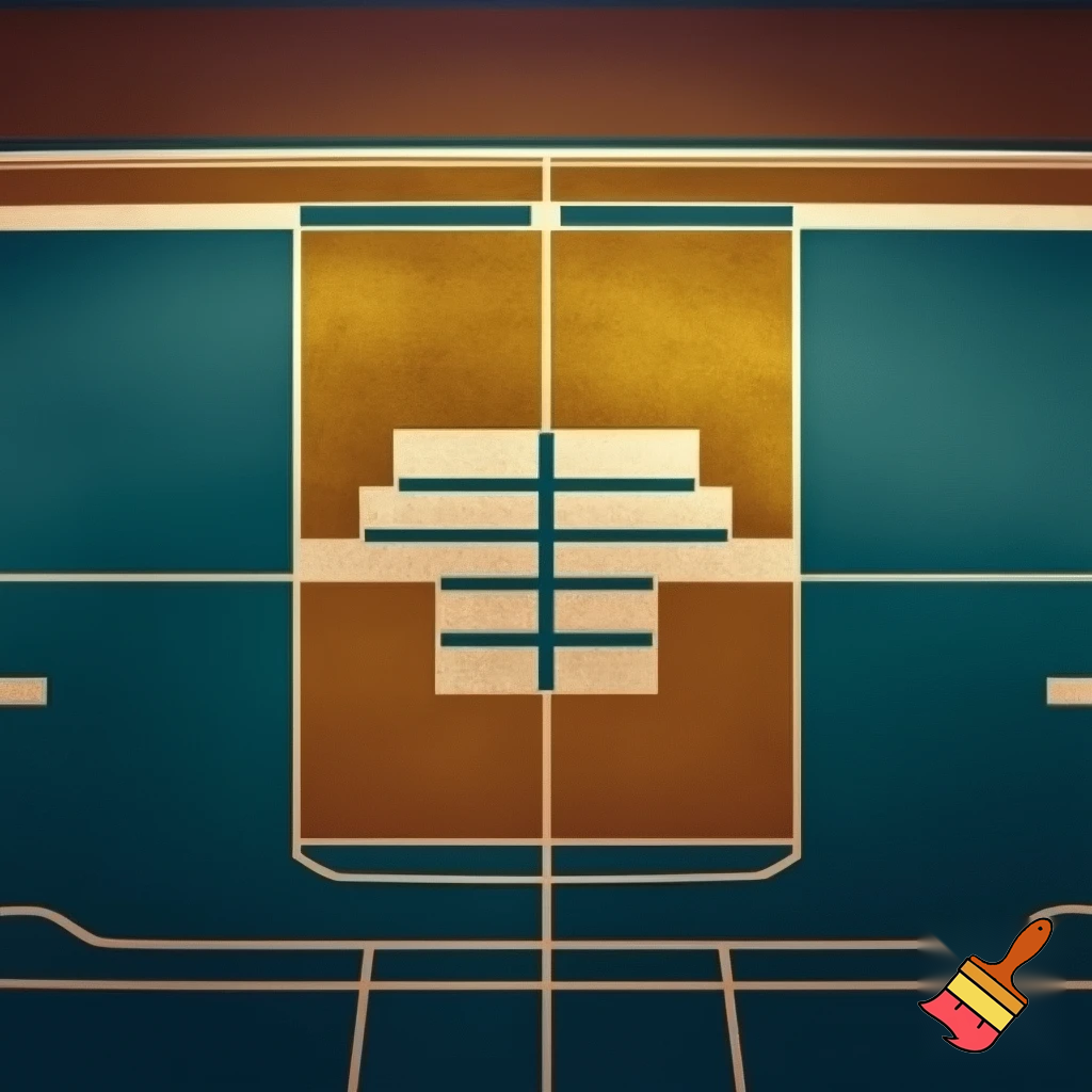 1 point perspective 1930s poster art deco about wordle easy to draw
