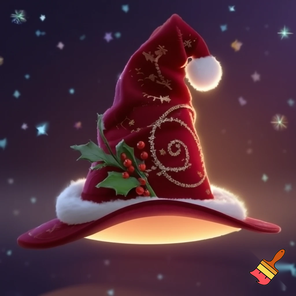 Christmas wizard hat

