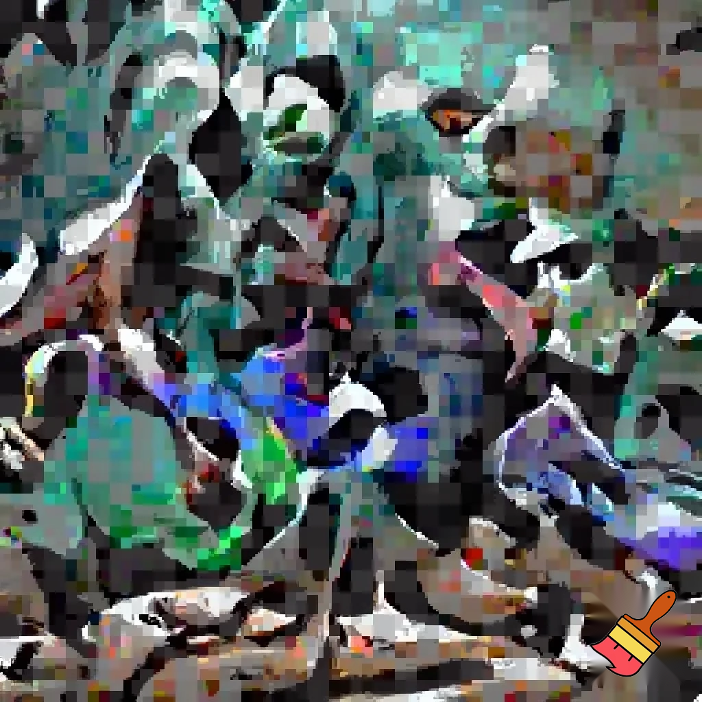 An evil creature with black skin and white curly hair braided into a ponytail, a green jelly-like torso with visible dark bones inside it, limbs dark, the same as his skin, He wears black leather pants, has red eyes, an angry expression, and pointy ears. he is surrounded by feets, Around him, cats on Doritos, a space landscape, and rainbow dogs fly.