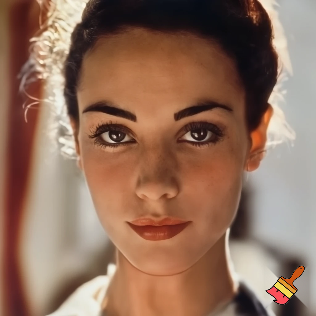 award winning portrait of a fragile woman with immaculate features, captivating eyes looks straight at the camera, perfectly radiant, painted by Norman Rockwell