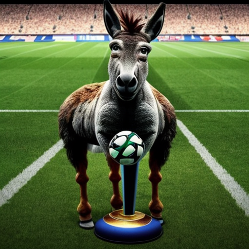 donkey winning world cup football