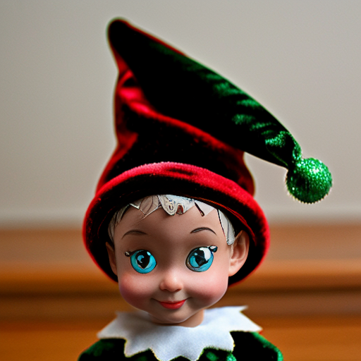 Christmas velvet hat elf on the shelf hat velvet special delicate