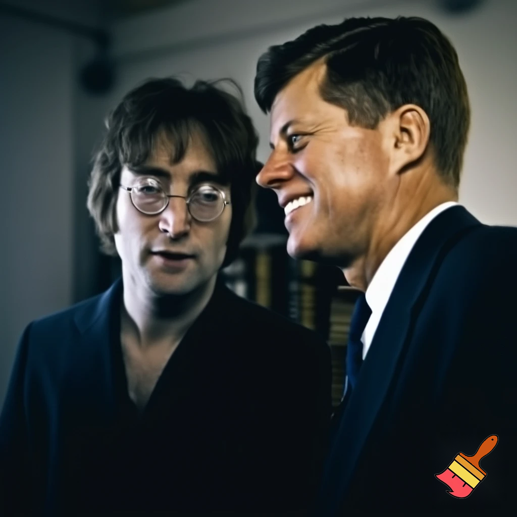John Lennon and John kennedy