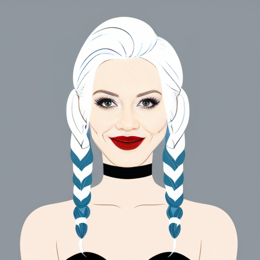 Killer frost crystal frost short white hair blue eyes marrying Harley Quinn blonde hair two pigtails blue eyes 