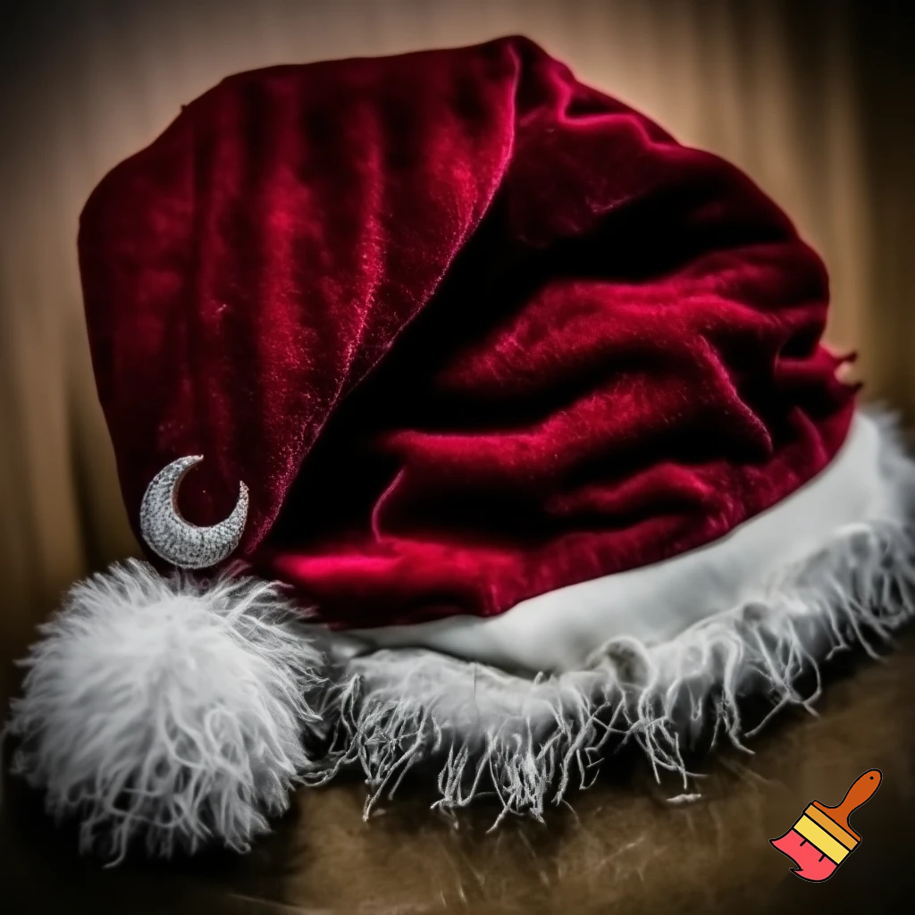 A wizard Santa Claus hat read