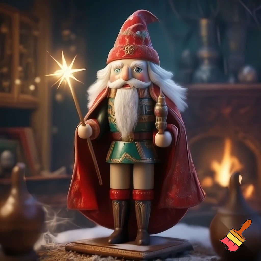 Santa Claus Nutcracker wizard nutcracker📿💫🌟✨⭐️ a wizard hat our Christmas hat