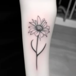 september birth flower tattoo