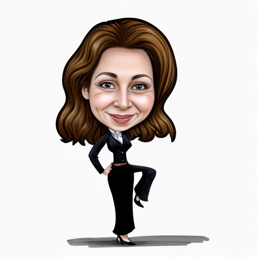 caricatura de una mujer valiente
