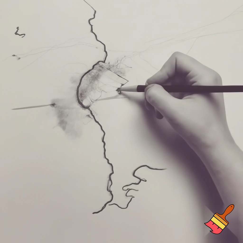 very simple hand drawn pencil sketch,
rough draft map for painting,
no color, no text,
looks like a student sketch,
simple outlines only