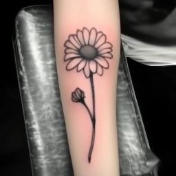 april birth flower tattoo