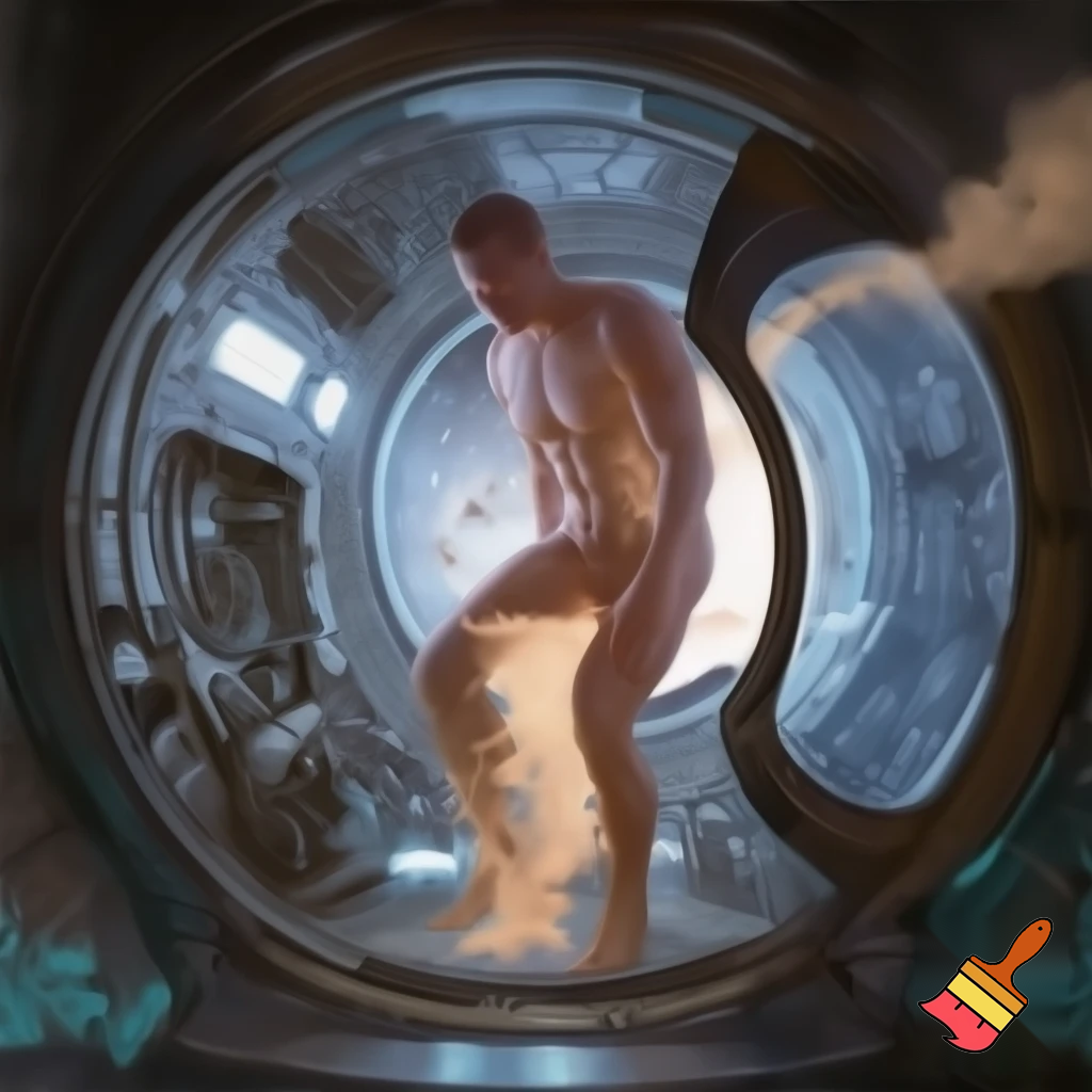 Chapter 1 — The Pod

Compact prompt:
Sterile sci-fi awakening scene — a single pod opens, warm vapor spilling out, shard of sterile light tracing curved glass with complex alien hight tech machine and tools, a proper well built muscular male humanoid stepping out: naked but composed, blank expression, clean metallic interior with glowing diagnostic glyphs underfoot, cinematic close-up, photo-realistic + painterly blend.

Settings / Steps:

Aspect ratio 4:5 (portrait) for character focus.

Camera: slightly low, 3/4 view to show pod interior and diagnostics.

Emphasize skin texture + subtle mechanical seams.

Add small depth-of-field to isolate subject.


Negative prompt: mutated hands, extra limbs, bad anatomy, cartoonish, watermark, extra fingers

Variations: silhouette profile, half-lit face, higher contrast for a dramatic poster.