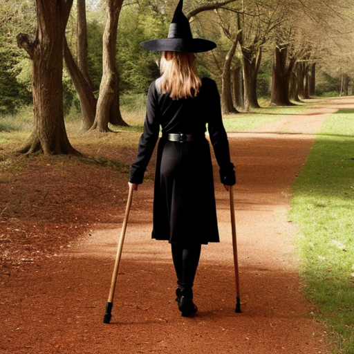 Witches walking stick magic walking stick