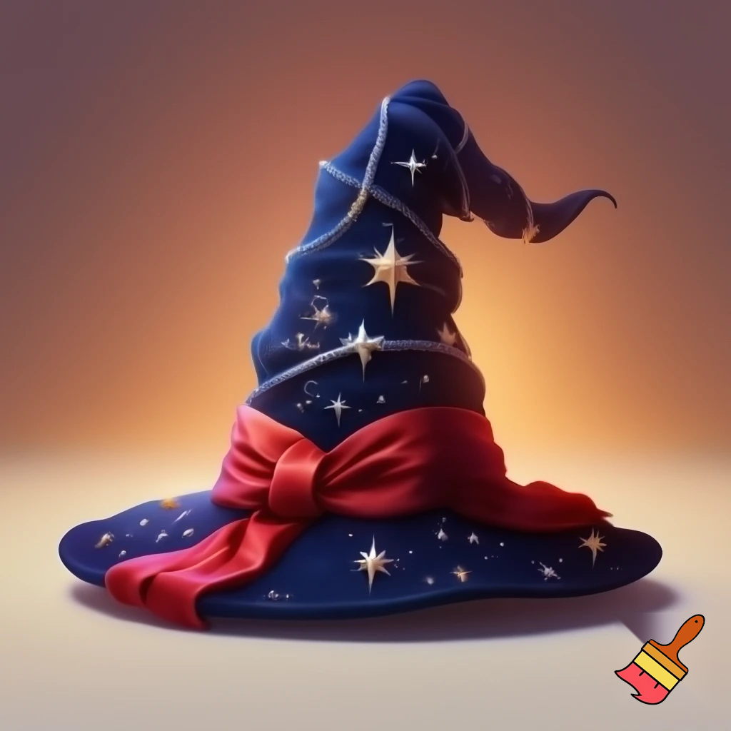 Christmas wizard hat stars and means read