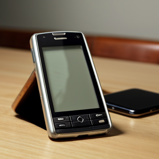 old mobile phone on a table