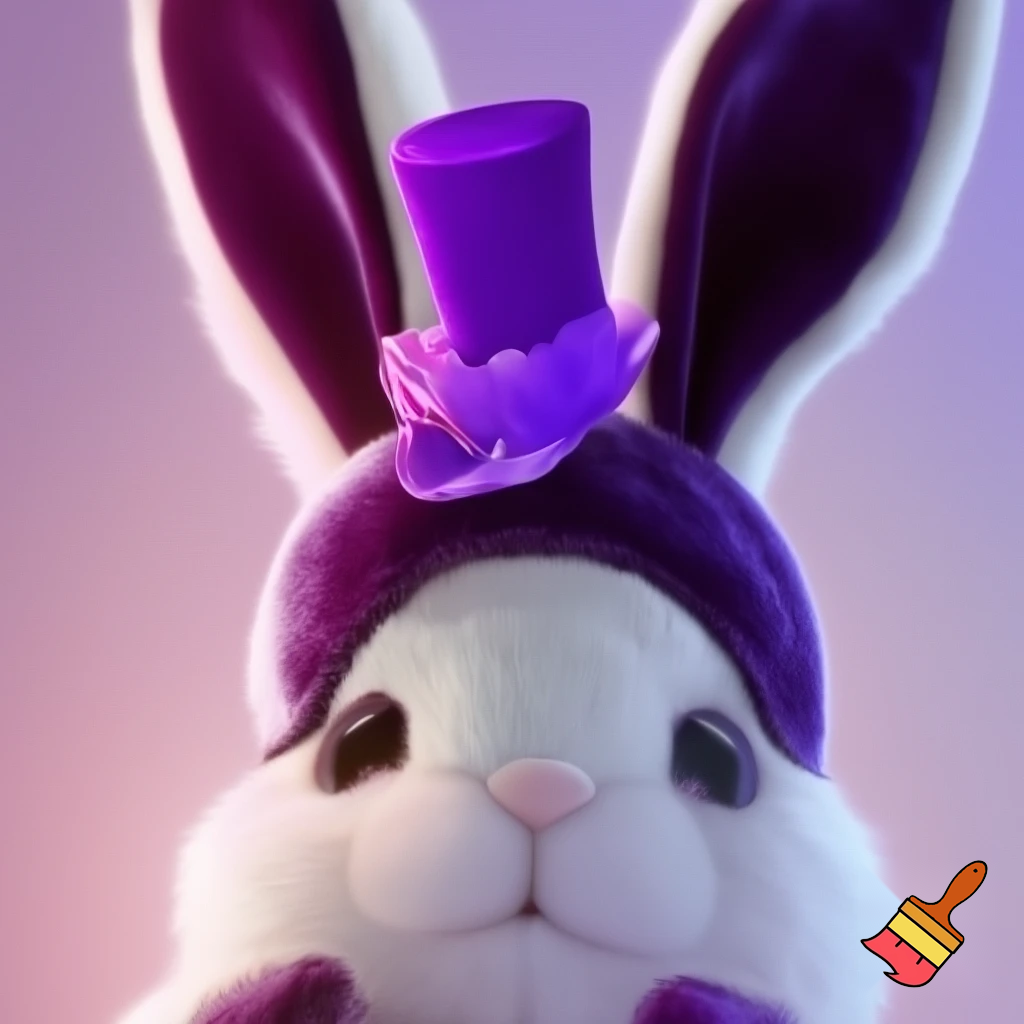 Easter bunny headband velvet Easter bunny, bunny ears, purple and white bunny headband purple and pink top hat velvet