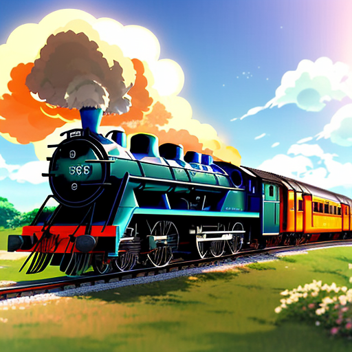 create a steam of a train