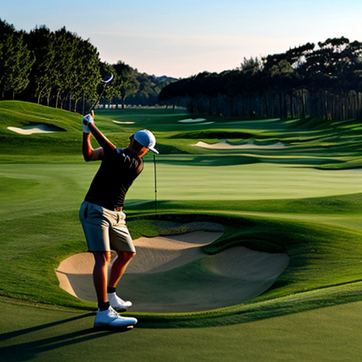 an animal playing golf
