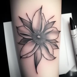 october birth flower tattoo