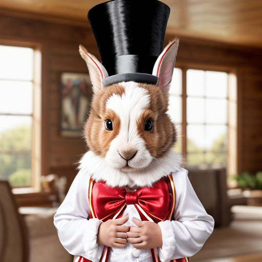 Easter bunny mascot costume top hat Easter only sells house