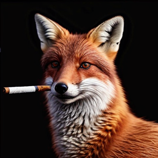 smoking fox